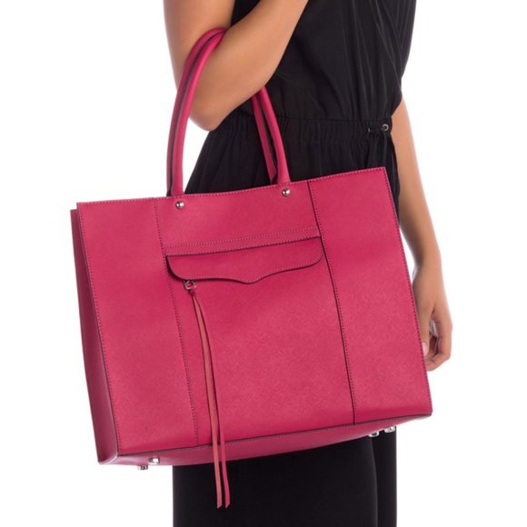 NEW! Rebecca Minkoff LARGE MAB Leather Tote - Picture 2 of 8